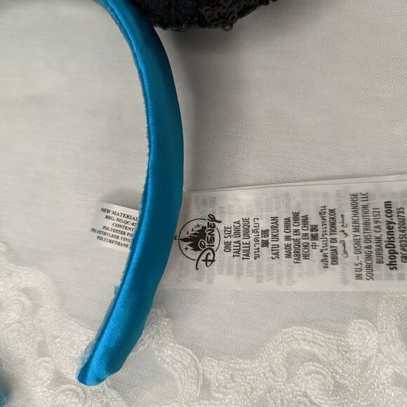 Minnie Mouse Sequined Ear Headband with Flower Mickey Mouse Ears Disney - Picture 3 of 3